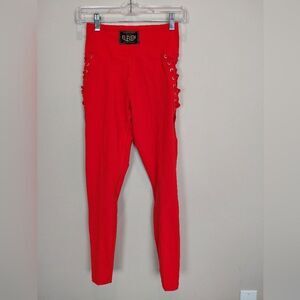 ELEVEN Team Batman Vengeance Leggings "Lava Red" NWT Size SMALL